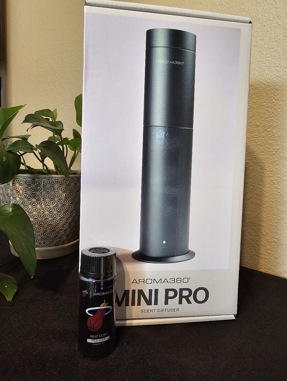 Aroma 360 Mini Pro Smart Diffuser- Metallic Green + Free Heat Elite Oil